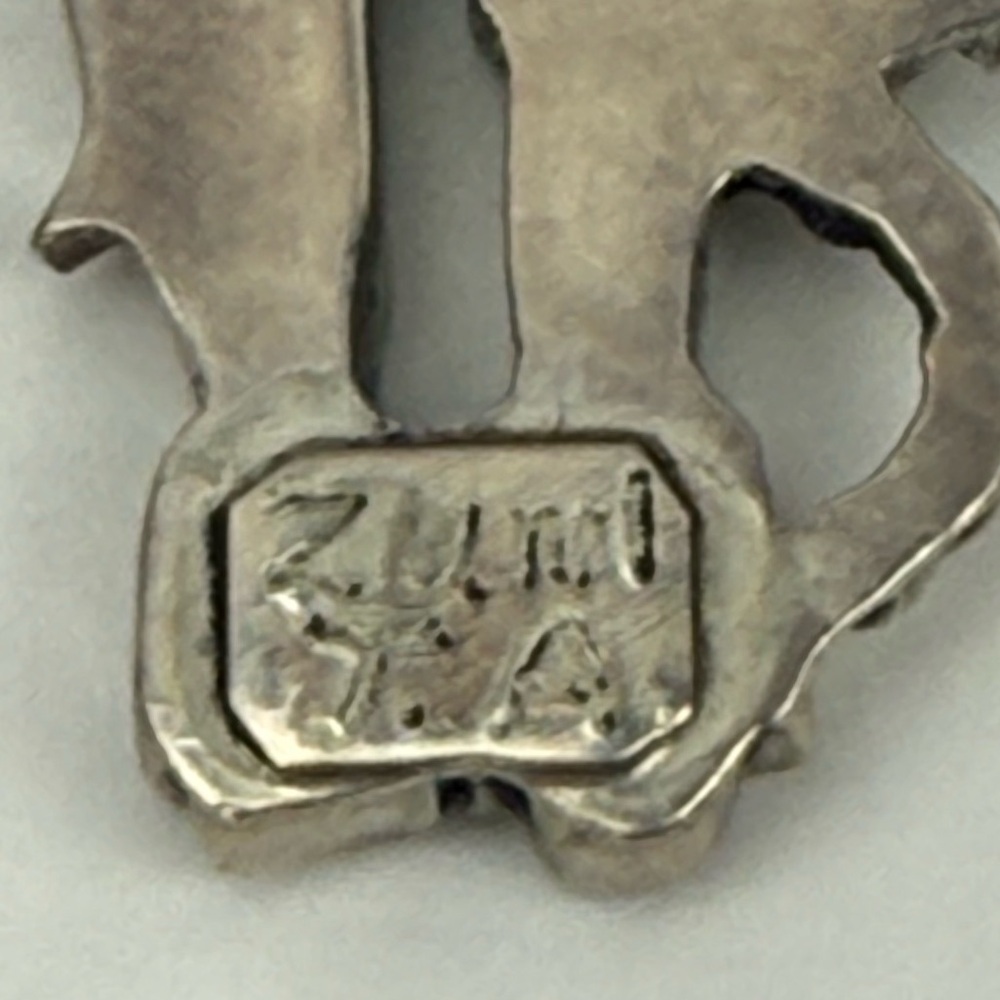 Native American Style Inlay Silver Turquoise Ring - Picture 3 of 3